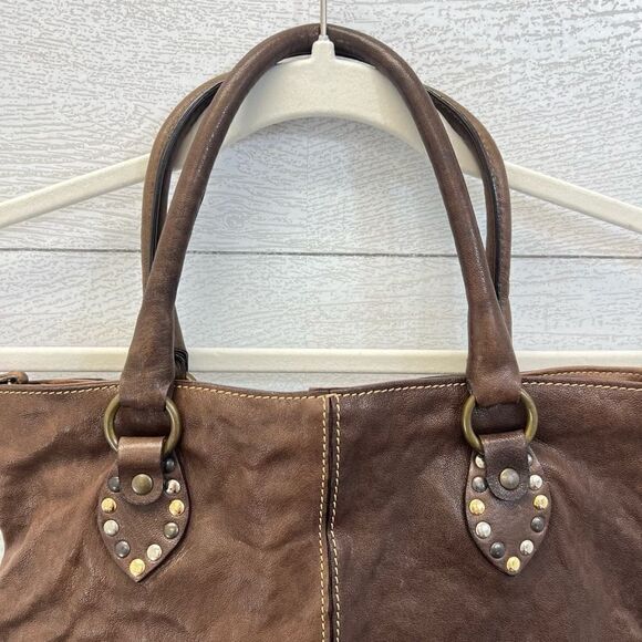 Cavalcanti Italy Leather Brown Crossbody Fold-over Purse Shoulder Bag - Picture 6 of 12